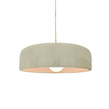 Justice Design Group CER-6571-CKC-MBLK-BEIG-TWST - Small Spire 1-Light Pendant