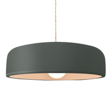 Justice Design Group CER-6575-PWGN-MBLK-BEIG-TWST - Large Spire 1-Light Pendant