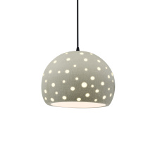 Justice Design Group CER-6583-CKC-MBLK-BKCD - Perforated Medium Globe 1-Light Pendant