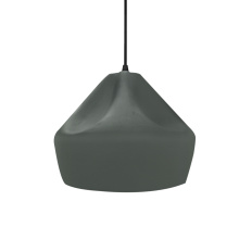 Justice Design Group CER-6590-PWGN-MBLK-BKCD - Small Crease 1-Light Pendant