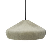 Justice Design Group CER-6595-CKC-MBLK-BKCD - Large Crease 1-Light Pendant