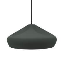 Justice Design Group CER-6595-PWGN-MBLK-BKCD - Large Crease 1-Light Pendant