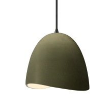 Justice Design Group CER-6610-MGRN-MBLK-BKCD - Small Brisa 1-Light Pendant