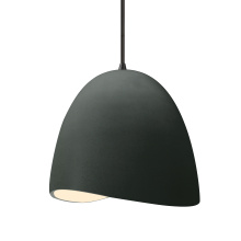 Justice Design Group CER-6613-PWGN-MBLK-BKCD - Medium Brisa 1-Light Pendant