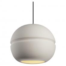 Justice Design Group CER-6415-BIS-NCKL-BKCD-LED2-1400 - Large Sphere 1-Light LED Pendant