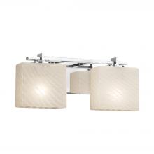 Justice Design Group FSN-8442-55-WEVE-CROM - Era 2-Light Bath Bar