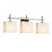 Justice Design Group PNA-8413-55-WAVE-NCKL - Union 3-Light Bath Bar