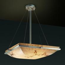 Justice Design Group FAL-9792-25-NCKL-LED5-5000 - 24" Square LED Pendant Bowl w/ Ring