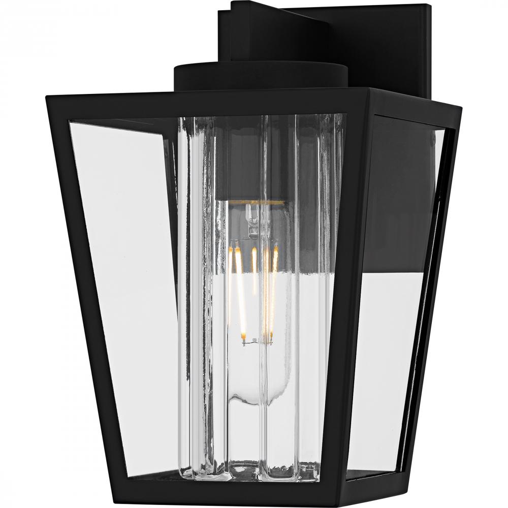 Jett 1-Light Matte Black Outdoor Wall Lantern