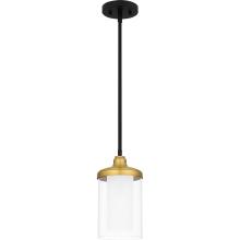 Quoizel ROW1506MBK - Rowland 1-Light Matte Black Mini Pendant Light