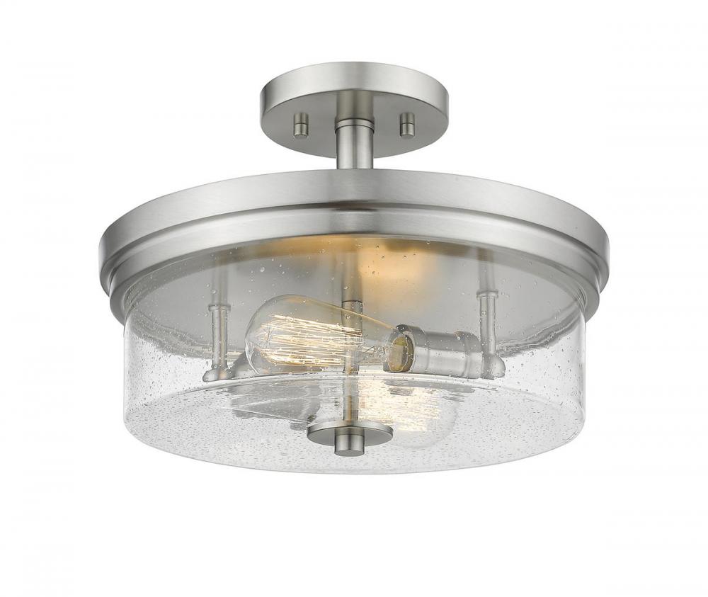 2 Light Semi Flush Mount