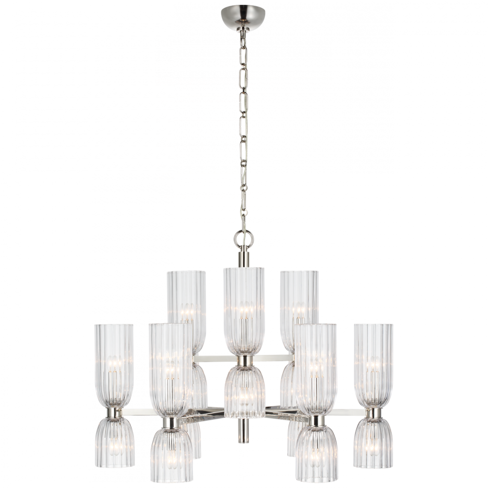 Asalea Medium Two-Tier Chandelier