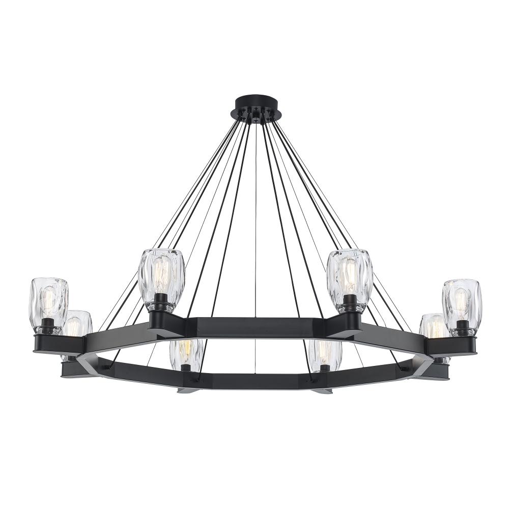 Harmony Hills 5 - Light Dimmable Wagon Wheel Dining Chandelier