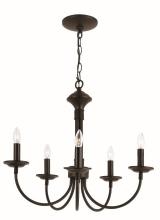 Trans Globe 9015 BK - Candle 19" Chandelier