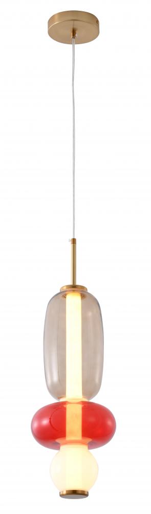 LED Pendant Metal & Glass