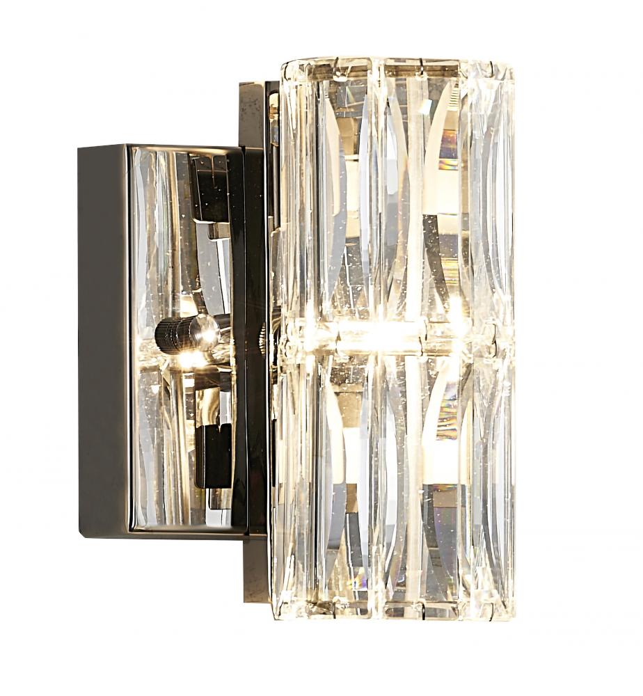 Wall Sconce Metal & Crystal