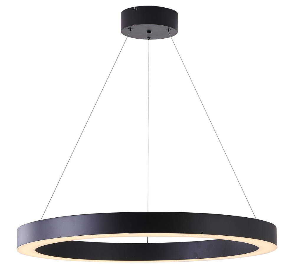 LED Chandelier Matte Black