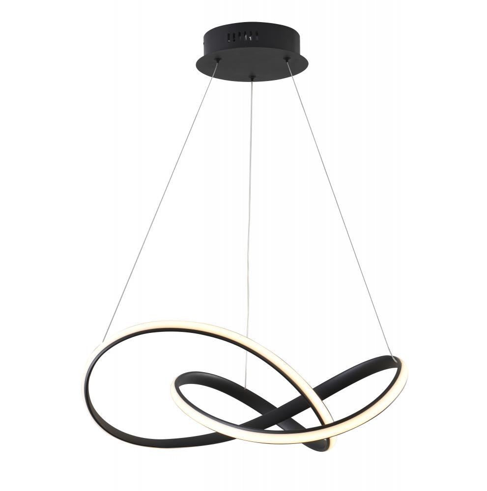 LED Chandelier Matte Black