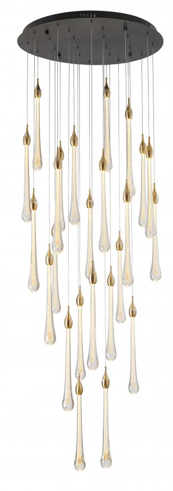 LED Chandelier Gold