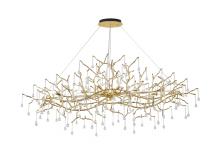 Bethel International CN18C55G - Chandelier Aluminum & Glass