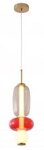 Bethel International DLS37P17WGR - LED Pendant Metal & Glass