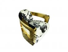 Bethel International YH113COWHIDE - Living Room Furniture Gold