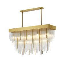 Bethel International LA57C48BR - Chandelier Satin Brass