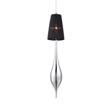 Eurofase 22826-022 - Aqua, 1Lt Pendant, Med, Chrome/Black