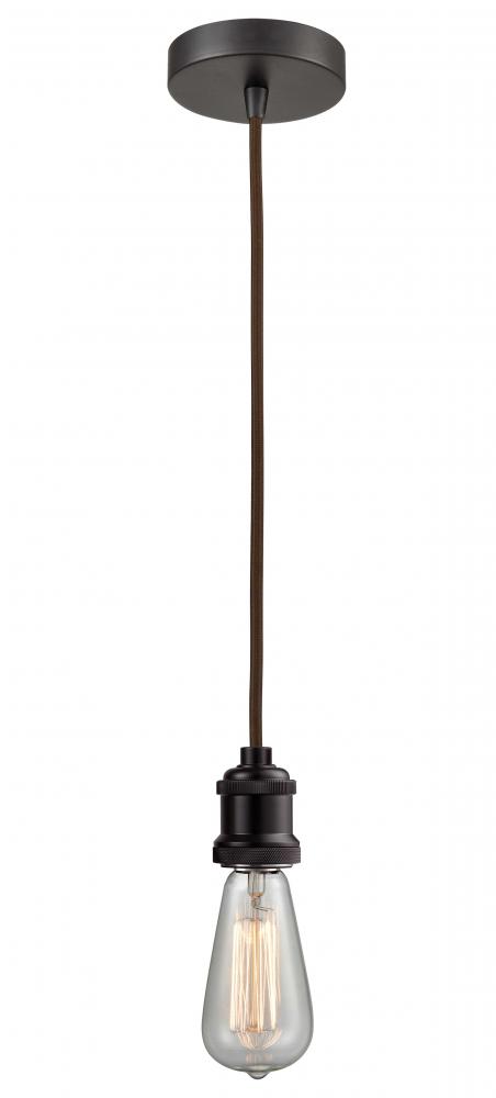 Edison - 1 Light - 2 inch - Oil Rubbed Bronze - Cord hung - Mini Pendant