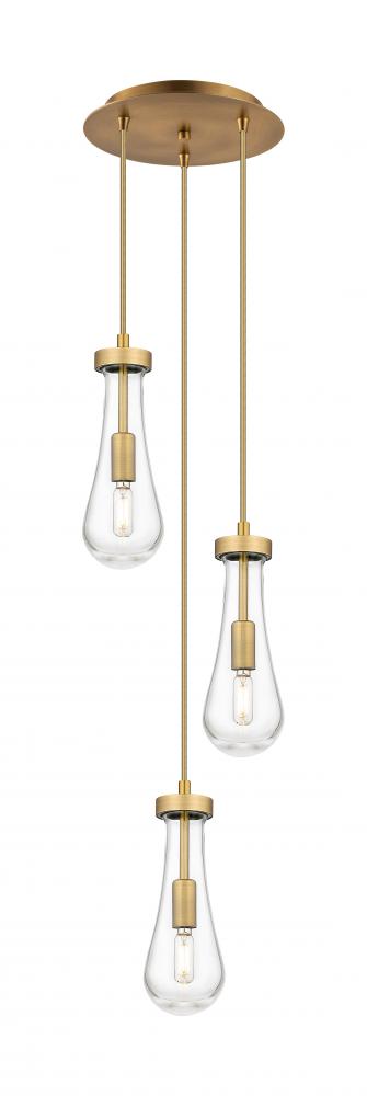 Owego - 3 Light - 13 inch - Brushed Champagne Bronze - Multi Pendant