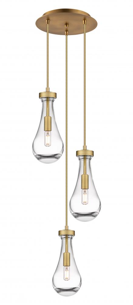 Owego - 3 Light - 13 inch - Brushed Champagne Bronze - Multi Pendant