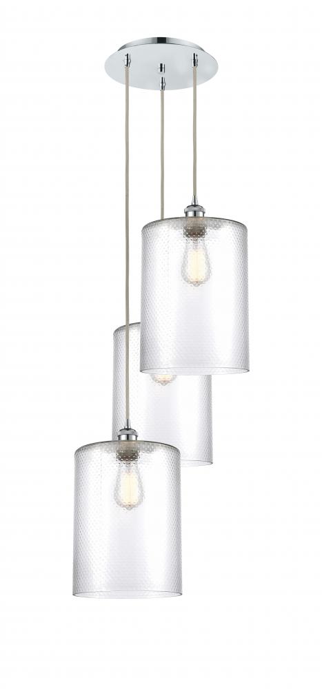 Cobbleskill - 3 Light - 16 inch - Polished Chrome - Cord Hung - Multi Pendant