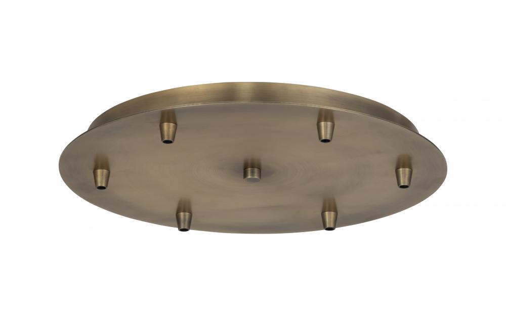 6 Light Round Multi Port Canopy