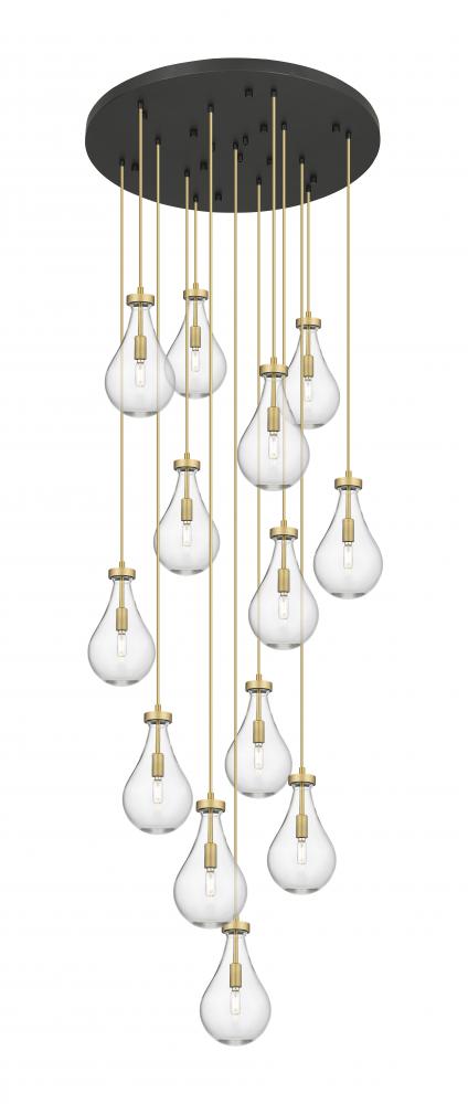 Owego - 13 Light - 32 inch - Brushed Satin Nickel - Multi Pendant