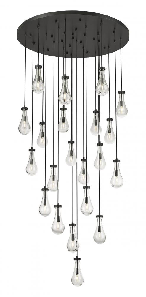 Owego - 21 Light - 48 inch - Matte Black - Multi Pendant