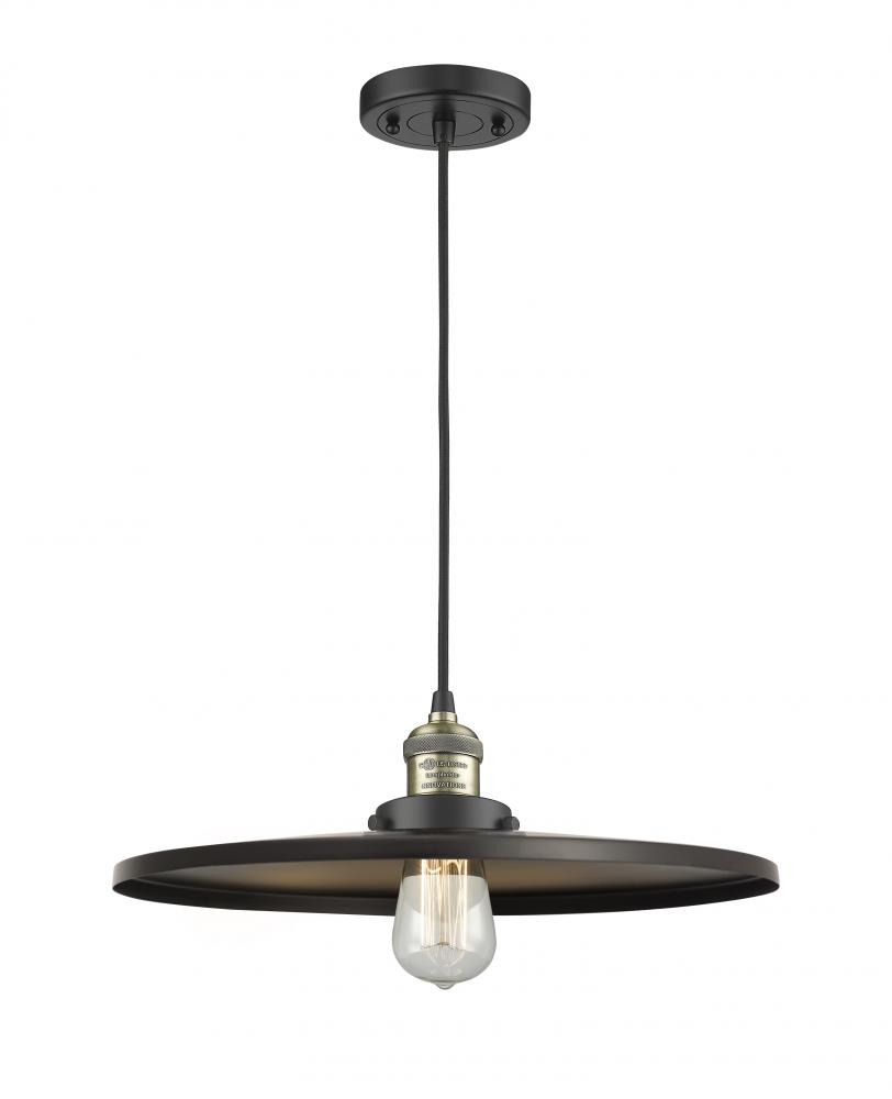 Appalachian - 1 Light - 16 inch - Black Antique Brass - Cord hung - Mini Pendant