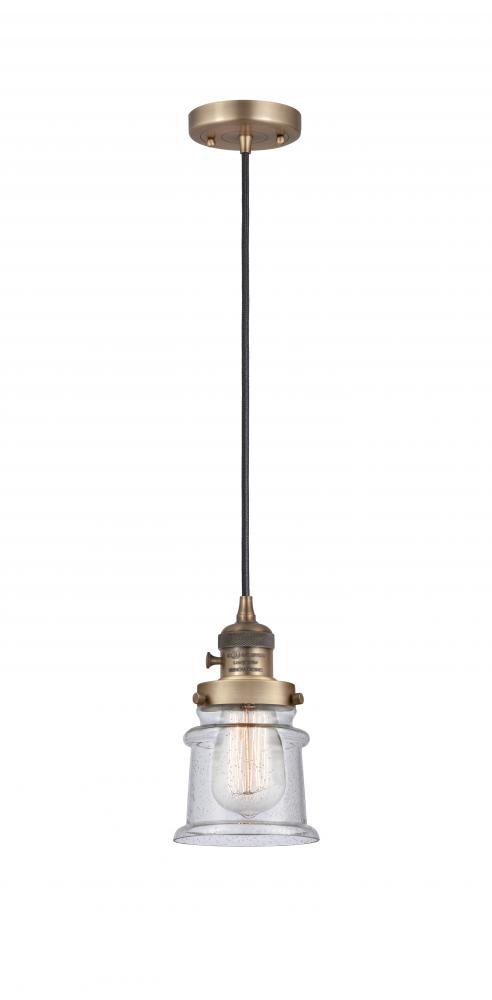 Canton - 1 Light - 5 inch - Brushed Brass - Cord hung - Mini Pendant