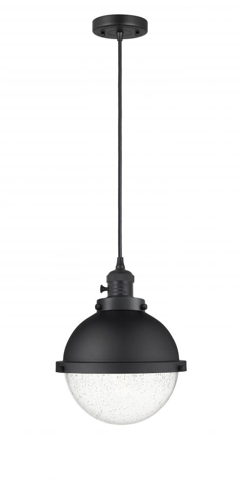 Hampden - 1 Light - 9 inch - Matte Black - Cord hung - Mini Pendant