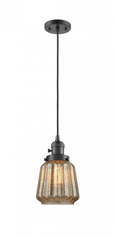 Chatham - 1 Light - 7 inch - Oil Rubbed Bronze - Cord hung - Mini Pendant