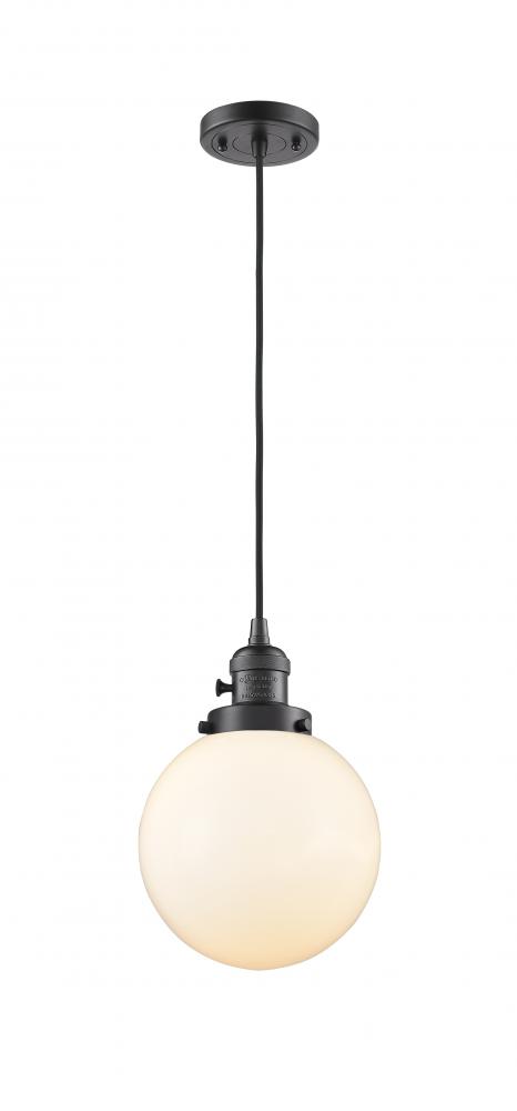 Beacon - 1 Light - 8 inch - Oil Rubbed Bronze - Cord hung - Mini Pendant