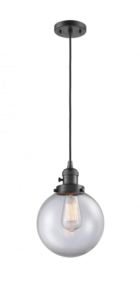 Beacon - 1 Light - 8 inch - Oil Rubbed Bronze - Cord hung - Mini Pendant