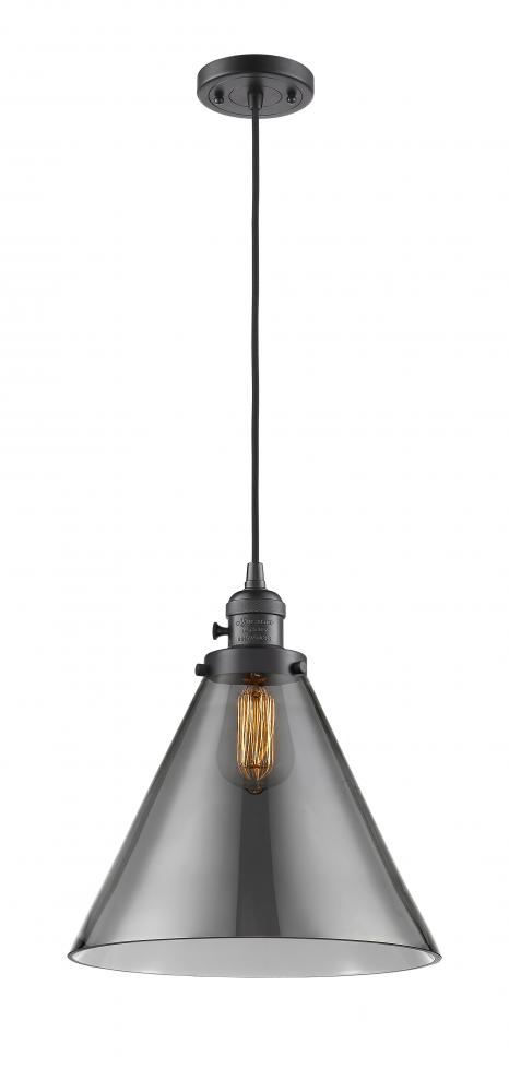 Cone - 1 Light - 12 inch - Oil Rubbed Bronze - Cord hung - Mini Pendant