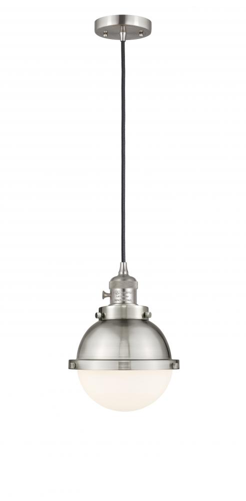 Hampden - 1 Light - 7 inch - Brushed Satin Nickel - Cord hung - Mini Pendant