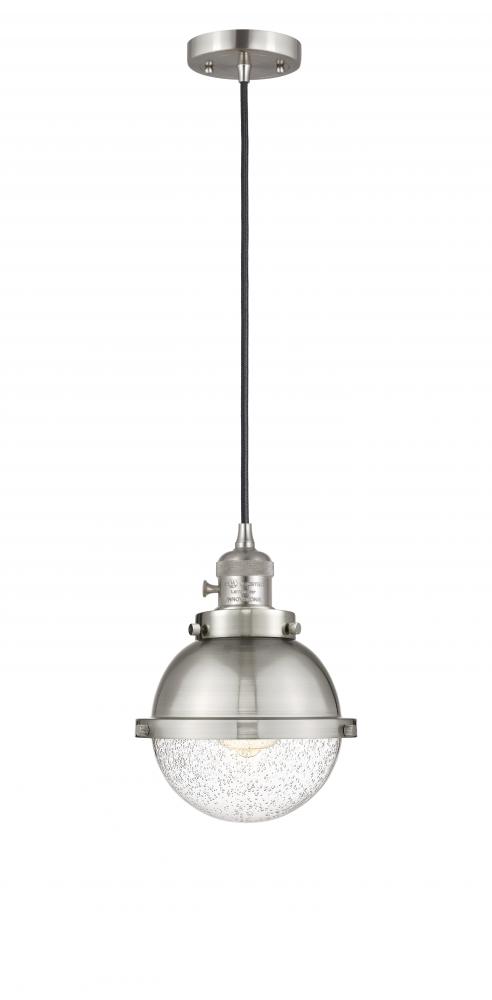 Hampden - 1 Light - 7 inch - Brushed Satin Nickel - Cord hung - Mini Pendant