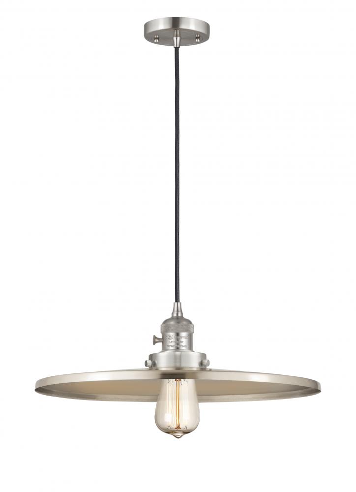 Appalachian - 1 Light - 16 inch - Brushed Satin Nickel - Cord hung - Mini Pendant