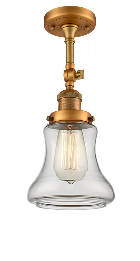 Bellmont - 1 Light - 6 inch - Brushed Brass - Semi-Flush Mount