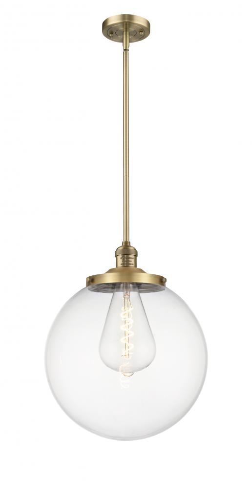 Beacon - 1 Light - 14 inch - Brushed Brass - Stem Hung - Pendant