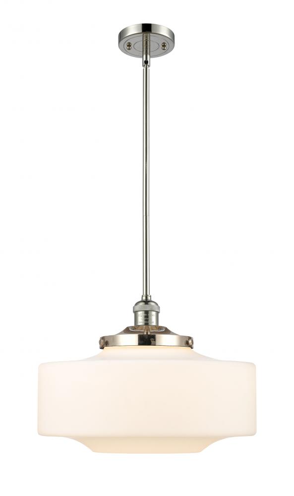 Bridgeton - 1 Light - 16 inch - Polished Nickel - Stem Hung - Mini Pendant