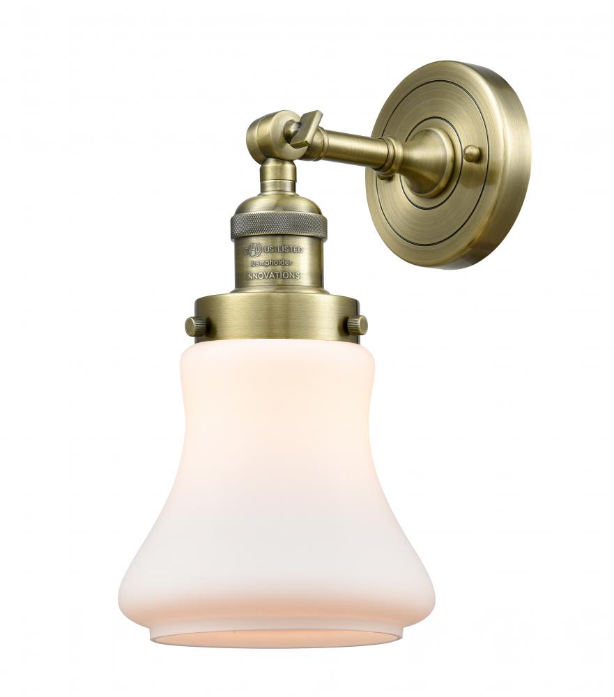 Bellmont - 1 Light - 7 inch - Antique Brass - Sconce