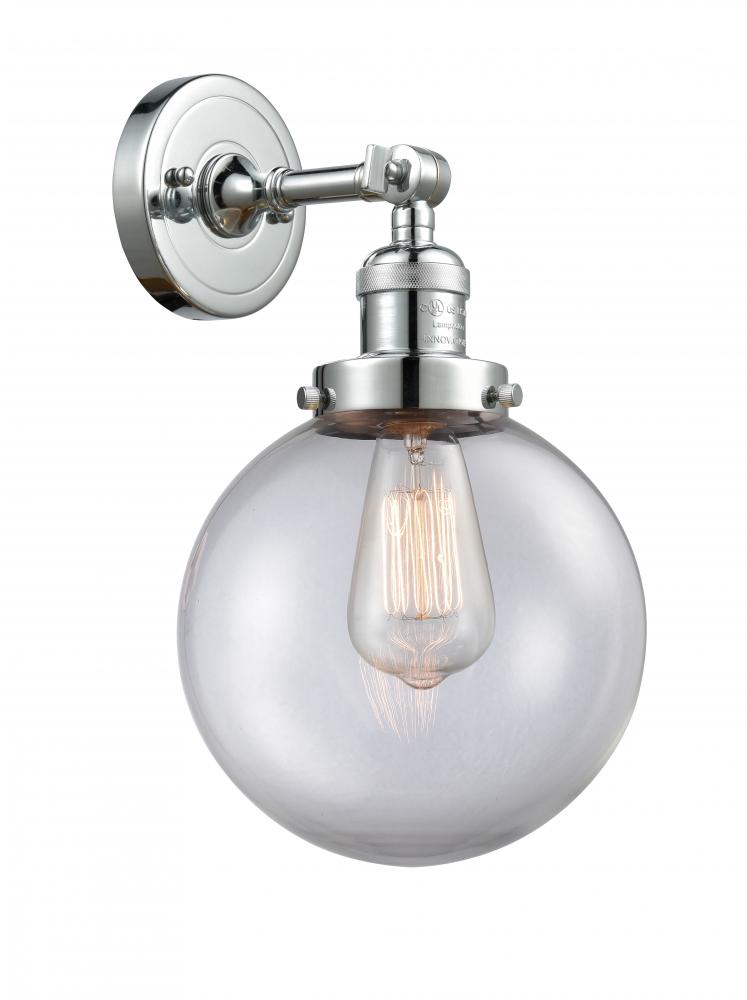 Beacon - 1 Light - 8 inch - Polished Chrome - Sconce